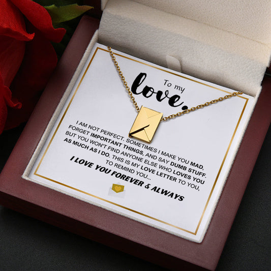 Love Letter Necklace - Premium LED Gift Set